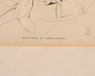 Bertram Hartman Art Deco Cubism print