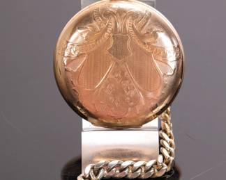 14 kt gold plated/ filled Ball Watch Co. Railroad pocket watch