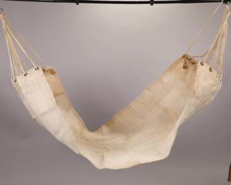 WWII - Vietnam era canvas hammock #1