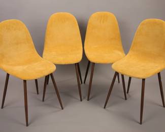 4 MCM style side chairs