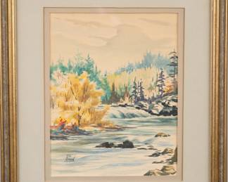 Original Tom Beard watercolor painting
