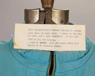 Emilio Pucci for Braniff Airlines Gemini IV Rare Receptionist Uniform with note of provenance