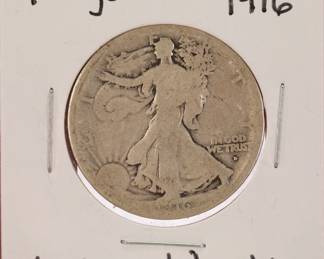 1916 Walking Liberty - first year of production