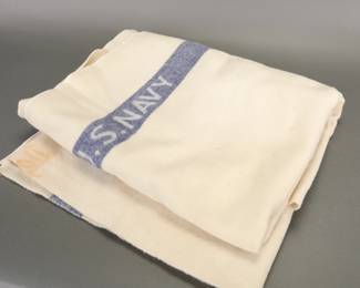 WWII U.S. Navy Medical wool blanket