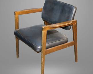 MCM black arm chair