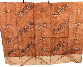 Large Hawaiian Tribal tapestry (painting on coconut husk paper)