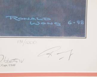 Signed by Paul Tibbets (Enola Gay) print