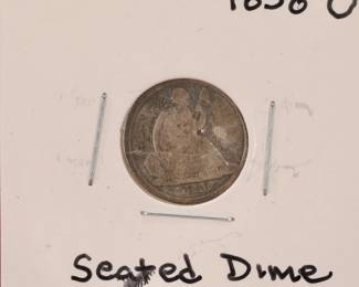 1838 O seated dime