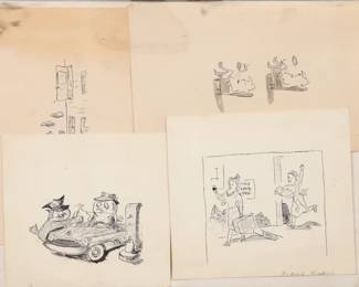 Original cartoon sketches
