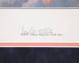 Signed by Paul Tibbets (Enola Gay) print