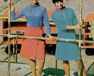 Emilio Pucci for Braniff Airlines Gemini IV Rare Receptionist Uniform with note of provenance