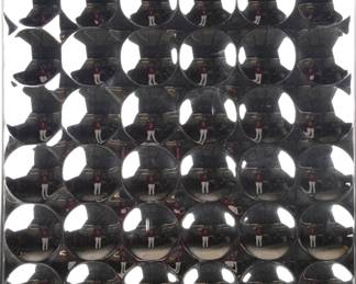 Mid-Century Modern convex bubble mirror / art