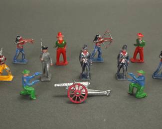 Vtg britains and cowboys/indians toys