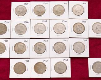 Kennedy 1/2 dollar coins lot - 40% silver