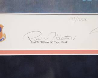 Signed by Paul Tibbets (Enola Gay) print