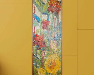 7 ft tall Mid-Century Modern Wall Mosaic from Hawaii (Possibly from Braniff Airlines in Airport)