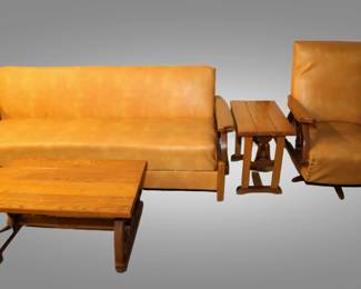 Wagon wheel Mid-Century Modern furniture set