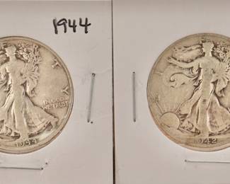 Walking Liberty Half dollar coins