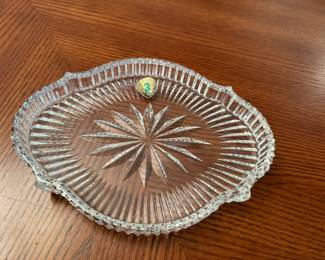#38 Waterford tray 8"L $20.00