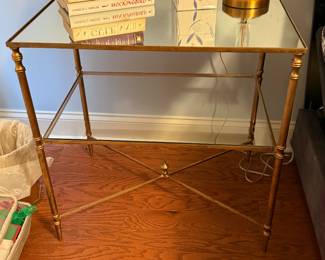 #27 Mirrored side table 26x18x26 $60.00