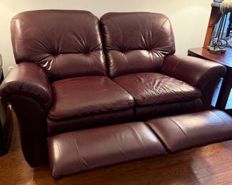 #2 La-Z-Boy reclining leather loveseat 64"L $225.00