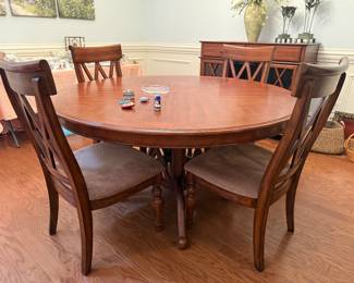 #12 Dining table with 4 chairs 60x30" $200.00