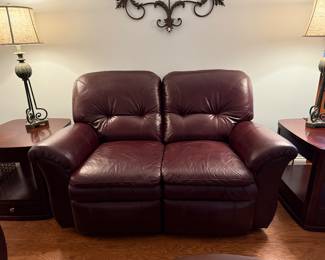 #2 La-Z-Boy reclining leather loveseat 64"L $225.00