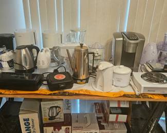 Numerous small kitchen appliances