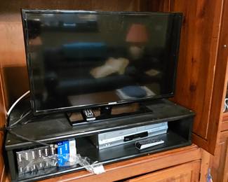 Two different tv's including Vizio and Samsung