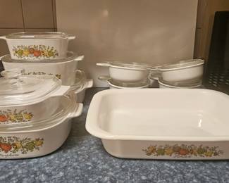 Corningware Spice o' Life set.
