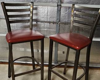 Metal bar stools from local sports bar - 8 in total