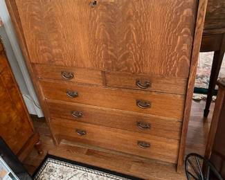Gustav Stickley Mid Century Modern Slant Top Desk