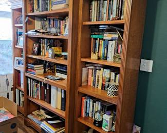 THREE BOOKCASE SET - HIGH QUALITY, MINT CONDITION