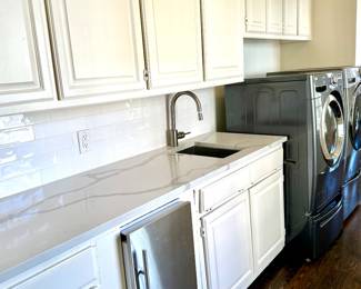 Laundry Room Cabinetry, Countertop, Washer & Dryer