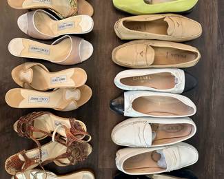Large Selection of Designer Shoes (Jimmy Choo, Chanel, Tod's, Ferragamo) - Sizes 6 1/2 - 7