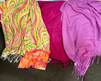 Large Selection of Handpainted and Vintage Scarves - Various Designers