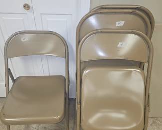 Metal folding chairs