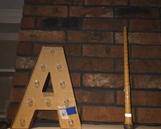 Letter A - works / spindle