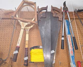 Tennis rackets, tools