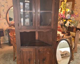 Vintage corner cabinet 