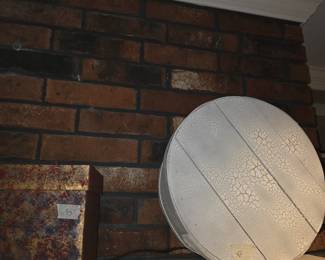 Painted box - vintage cheese container