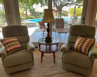 LAZBOY ROCKER/RECLINERS.  $50.00 EACH.  AVAILABLE FOR IMMEDIATE PURCHASE WITH PICK UP DURING THE SALE