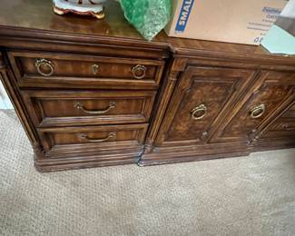 LOVELY BUFFET, DRESSER, CREDENZA.  78" LONG X 20" DEEP X 31" HIGH. 