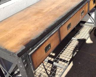 Duramax MetalHard Wood Top Rolling Workbench