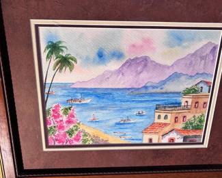 Scenic Bay Water Signed