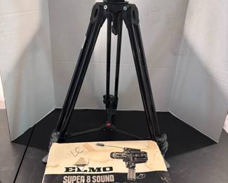 Manfrotta Tripod Elmo Vintage Video Camera