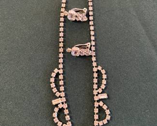 Antique costume jewelry. 