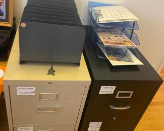 Filing cabinets.  More down stairs.  Again, these will be priced to sell.  