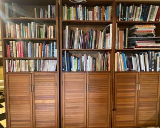 Book, books and more books.  Top and bottom are full and then there are like 4 more boxes.  A wide range of topics