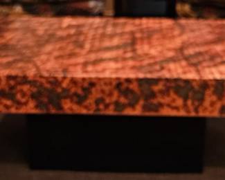 Etched and Fire Oxidized Copper Coffee Table by Bernhard Rohne, 1960s